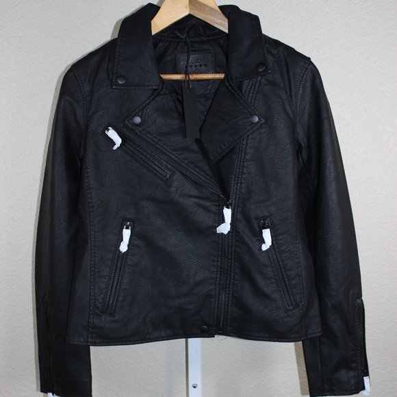 BlankNYC Black Vegan Leather Moto Jacket Black Hardware Multiple Sizes - Picture 5 of 15